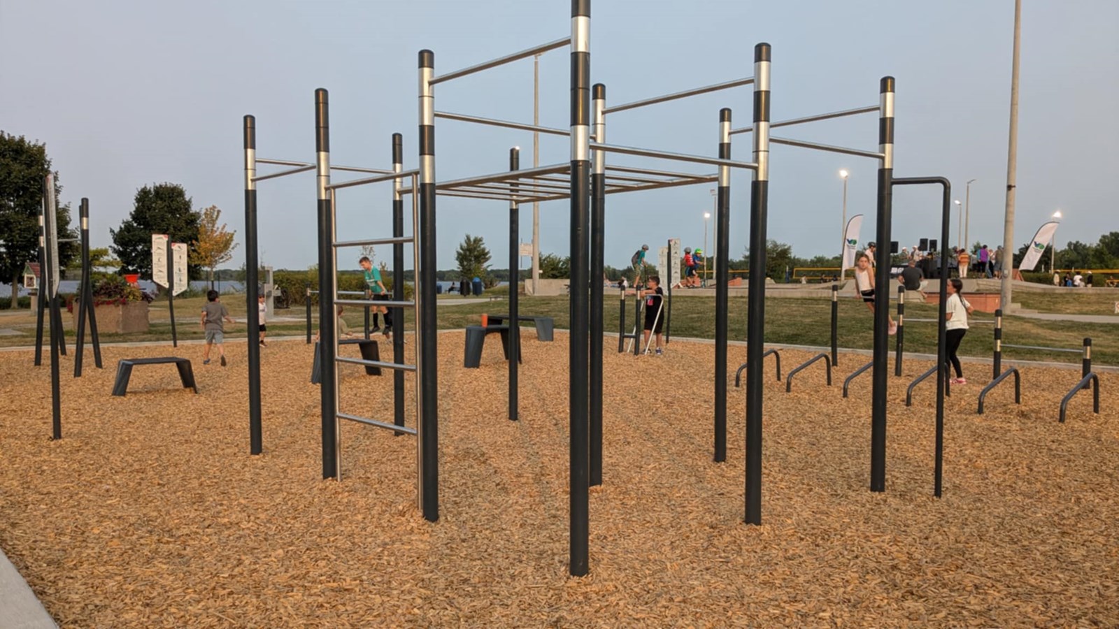 Vaudreuil-Dorion inaugure son premier module d'entraînement extérieur