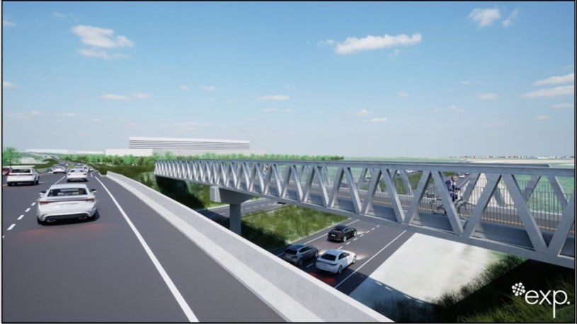 Passerelle multifonctionnelle: adoption d'un règlement d'emprunt à la hausse