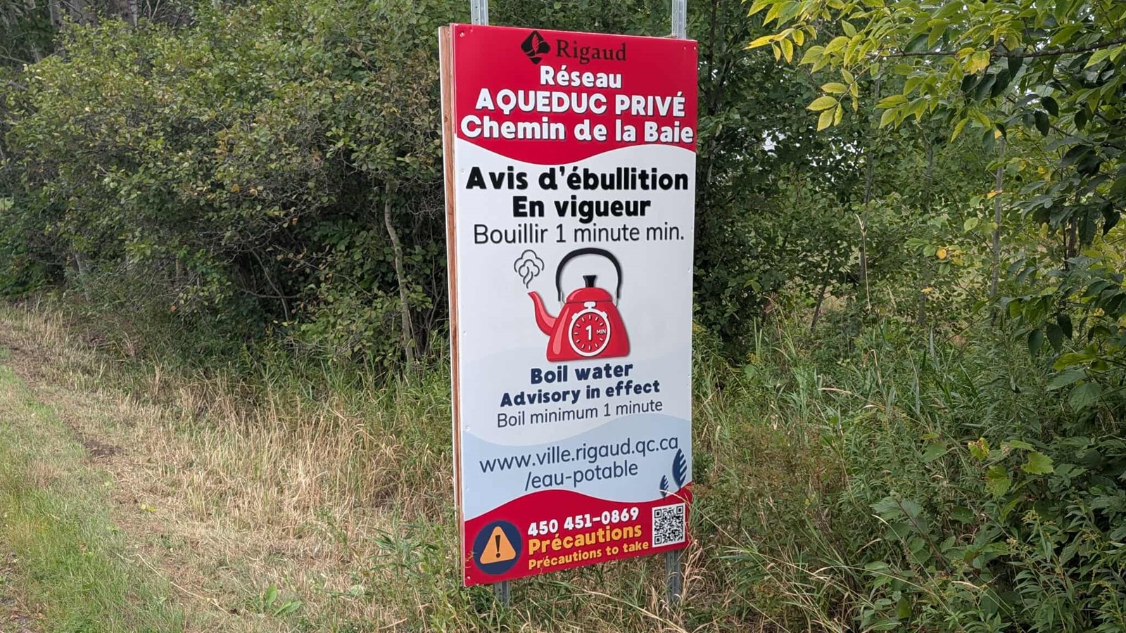 Réseaux d'aqueducs privés : des milliers de dollars à prévoir pour des propriétaires de Rigaud