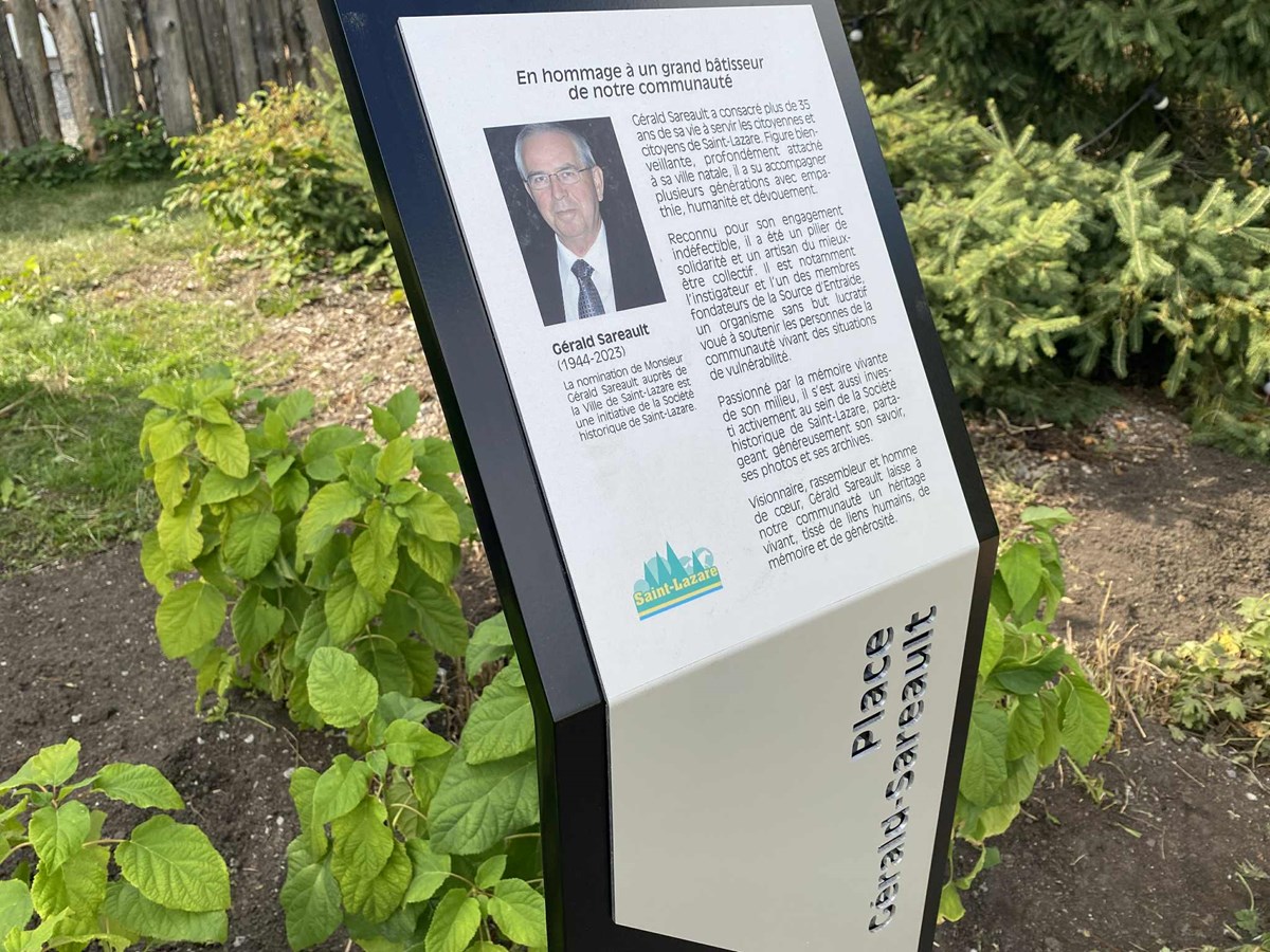 Saint-Lazare rend hommage à Gérald Sareault