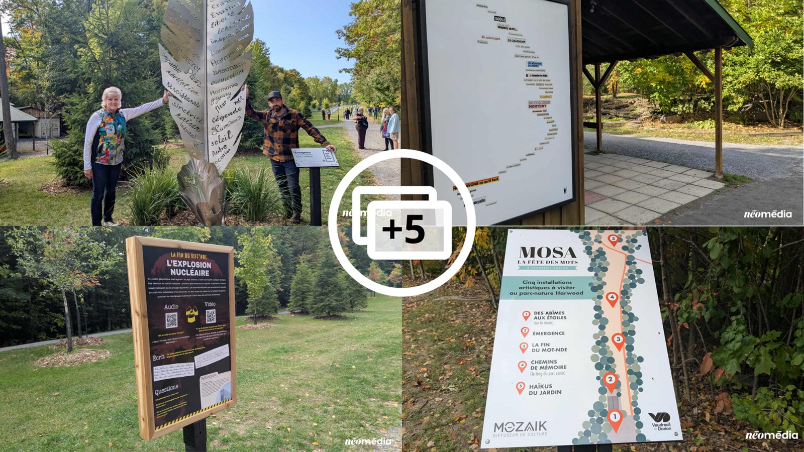 Vaudreuil-Dorion dévoile une exposition artistique au parc-nature Harwood 
