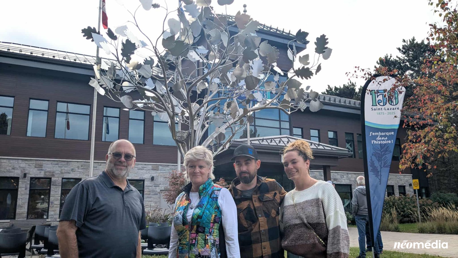 Une oeuvre d'art qui rend hommage aux familles pionnières de Saint-Lazare