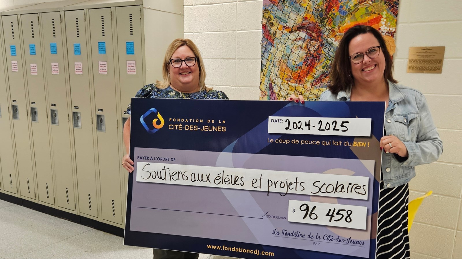 Fondation de la Cité-des-Jeunes: 96 458$ pour soutenir la réussite scolaire 
