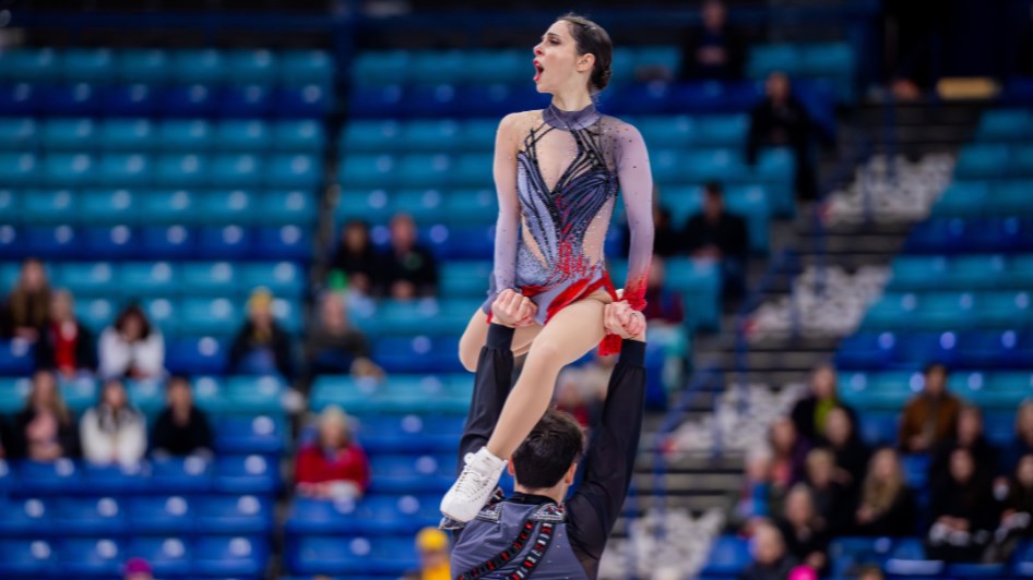 Maxime Deschamps et sa partenaire se démarquent à Saskatoon