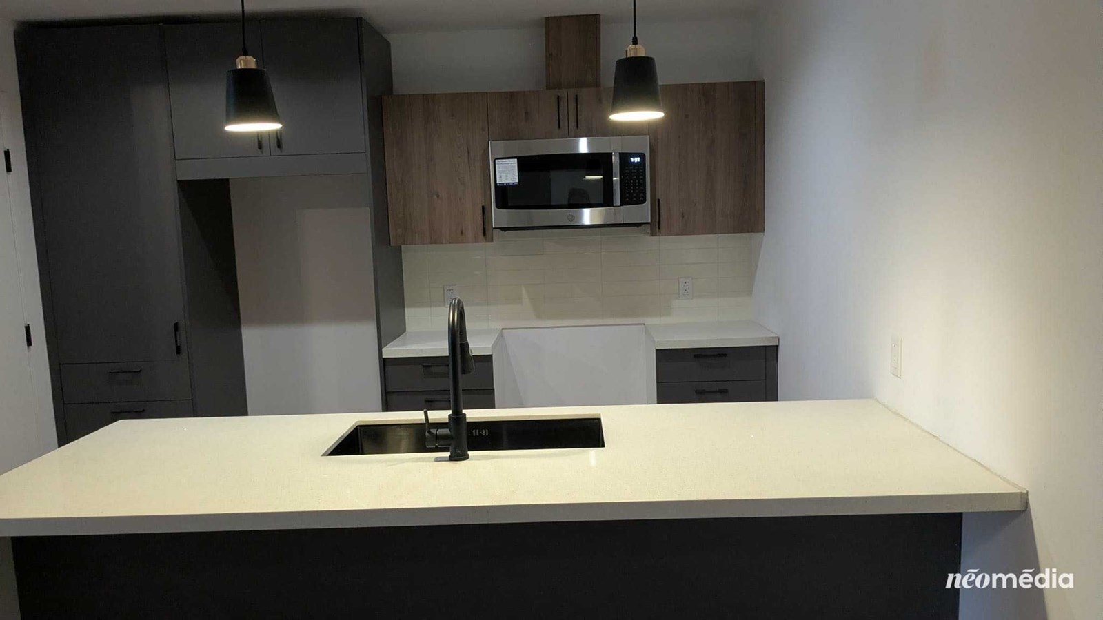Six électroménagers dans chaque logement, soit micro-ondes, four, lave-vaisselle, laveuse, sécheuse et frigo sont fournis par le promoteur