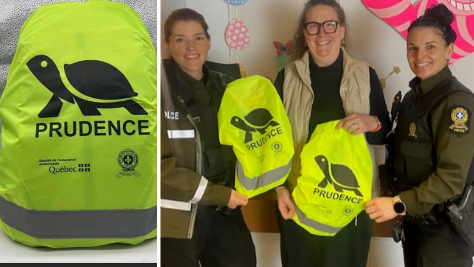 Des sacs à dos plus visibles pour protéger les élèves du primaire