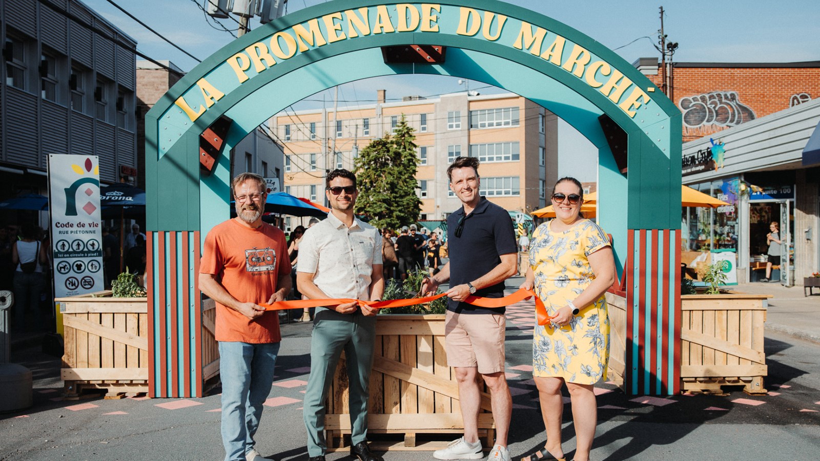 Salaberry-de-Valleyfield inaugure sa première rue piétonne 