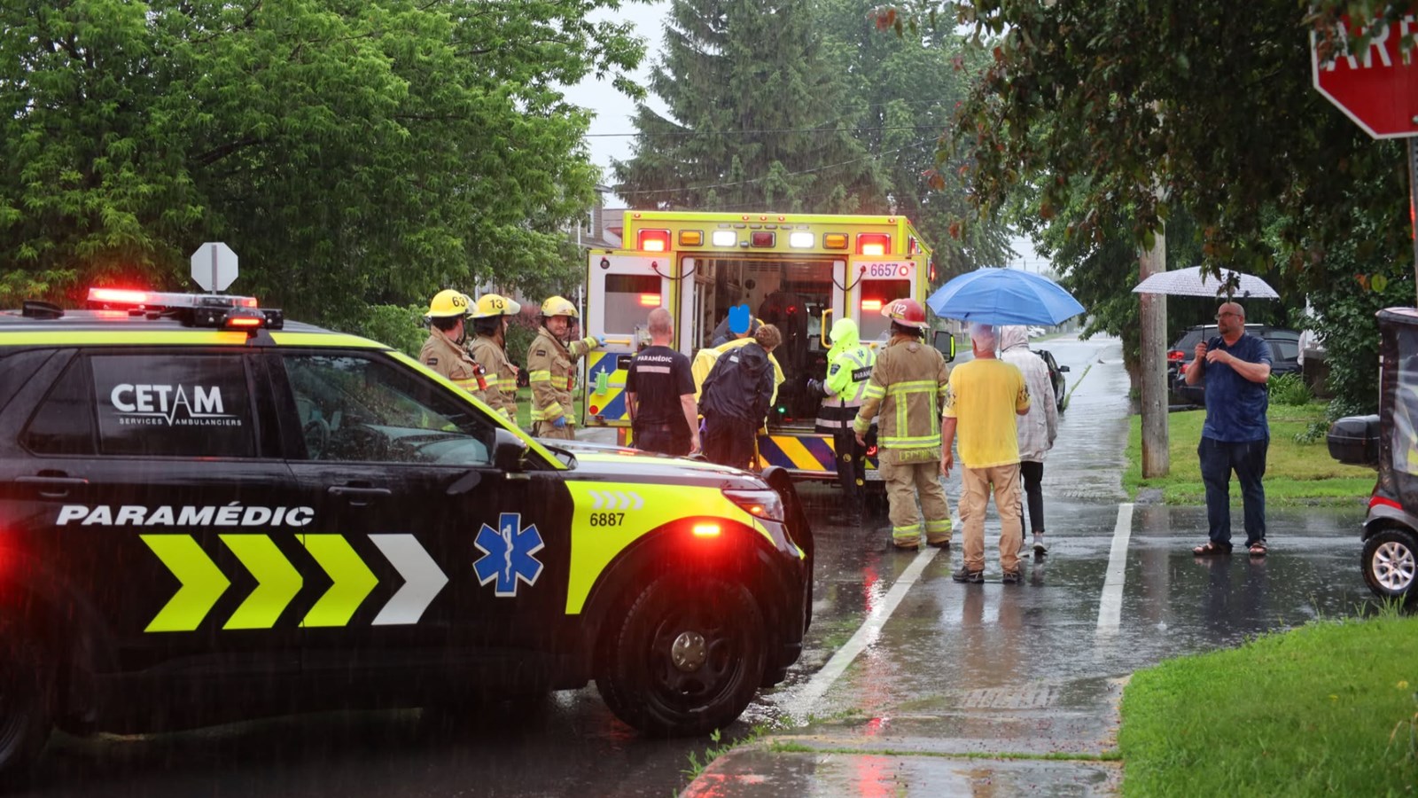 Un homme de 93 ans en quadriporteur impliqué dans une collision 