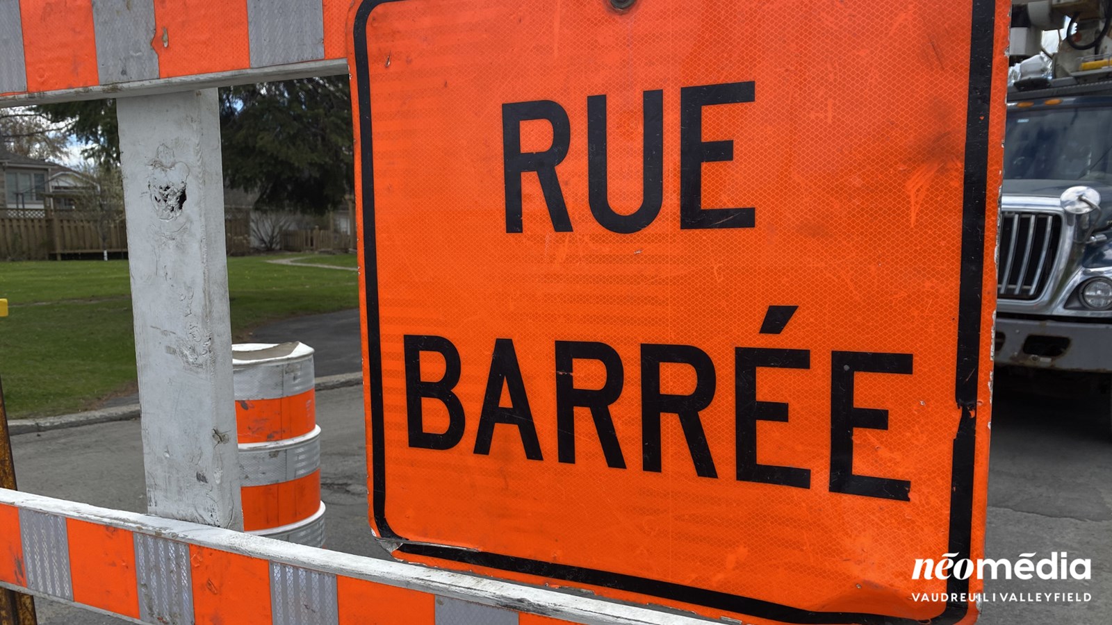 Entrave majeure sur la rue Émile-Bouchard à Vaudreuil-Dorion