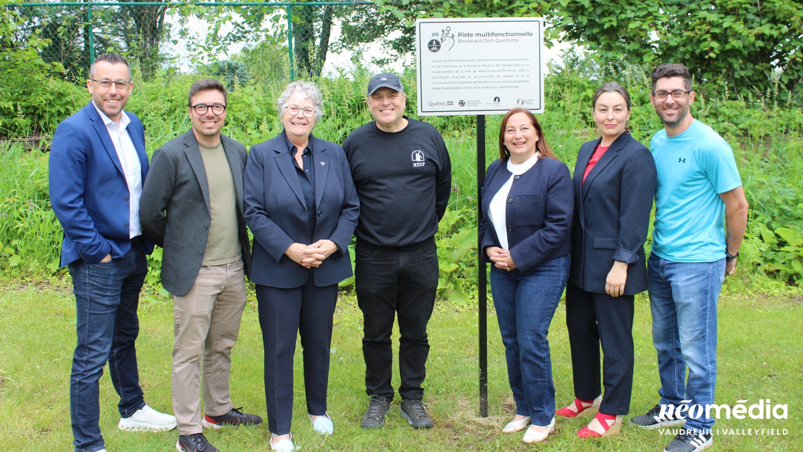 Inauguration de la piste cyclable Don-Quichotte