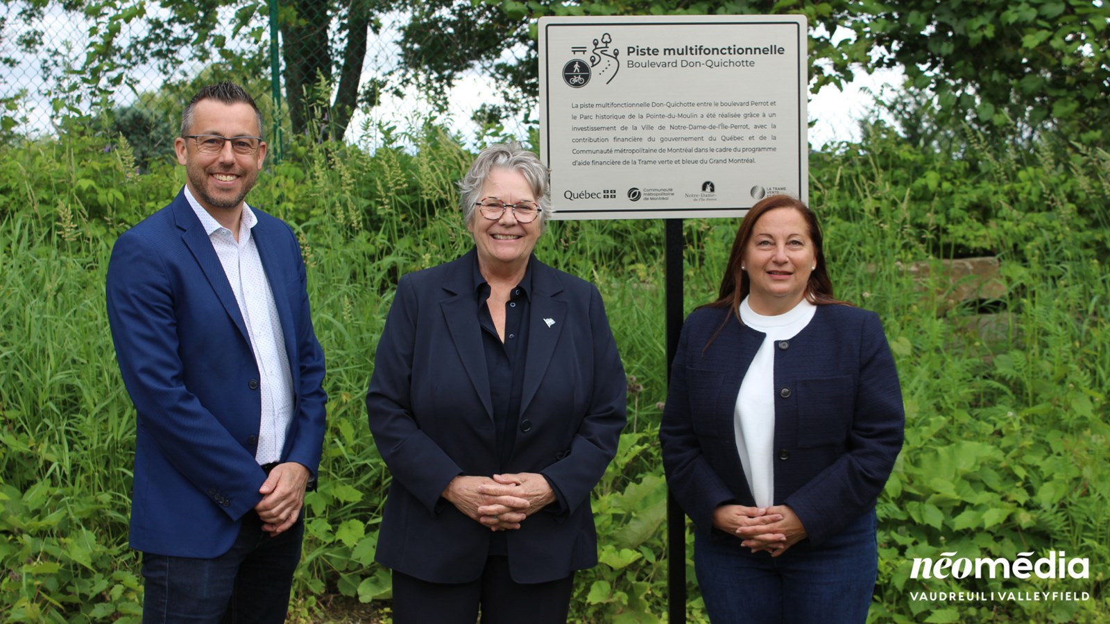 Inauguration de la piste cyclable Don-Quichotte