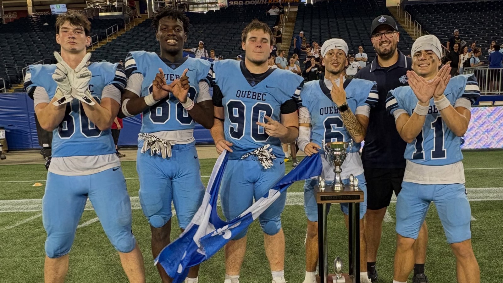 Équipe Québec est championne de la Coupe Football Canada