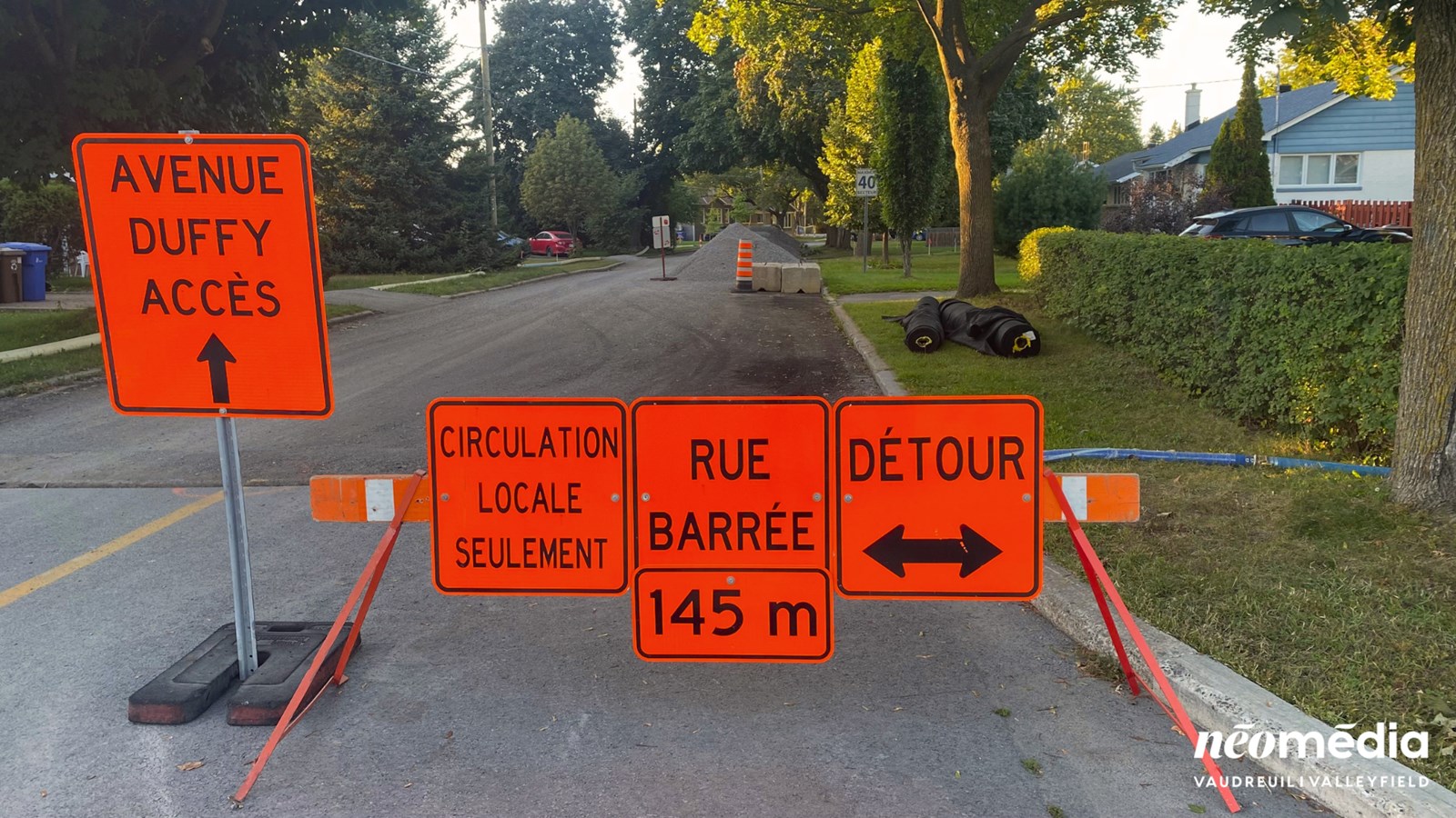 L'intersection de la rue Valois et de l'avenue du Curé-David, barrée dès lundi