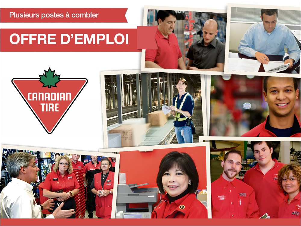Plusieurs postes sont à combler chez Canadian Tire Alma