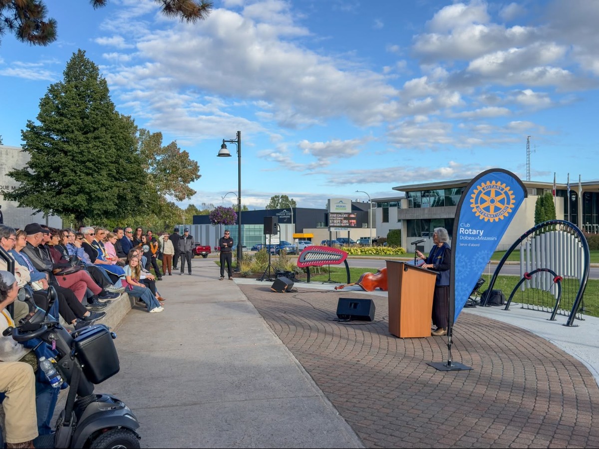 Le Parc musical Rotary officiellement inauguré à Dolbeau-Mistassini