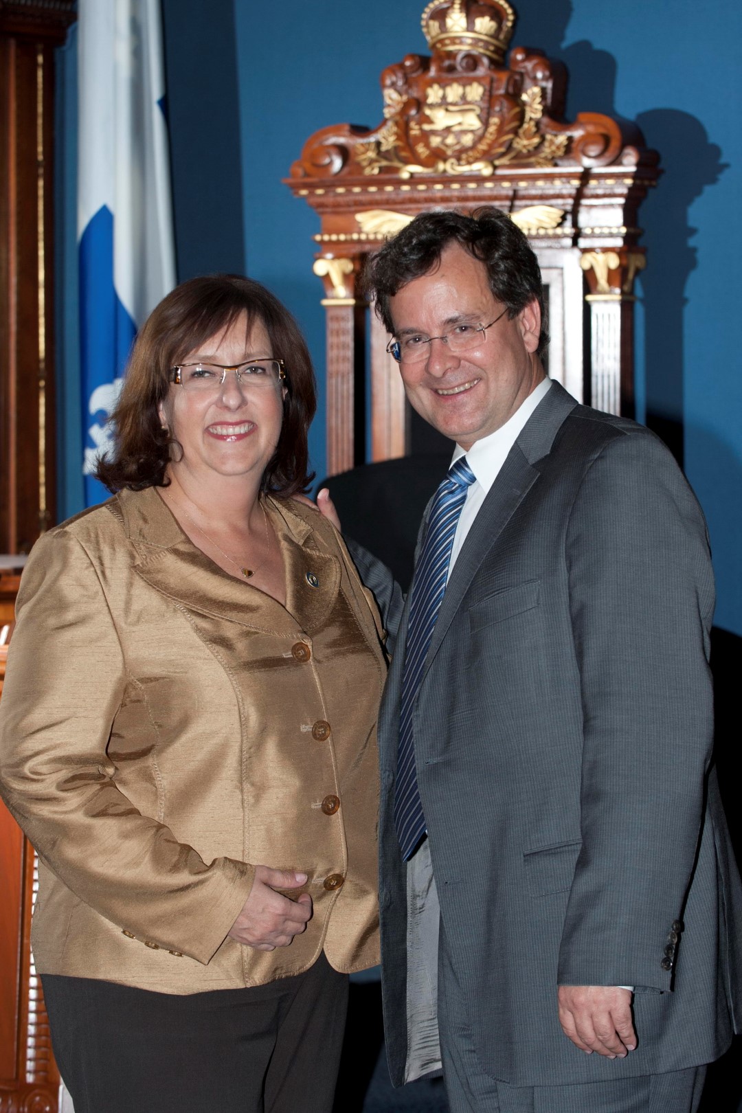 Les députés Marie Bouillé (Iberville) et Bertrand St-Arnaud (Chambly). (Photo : Courtoisie)