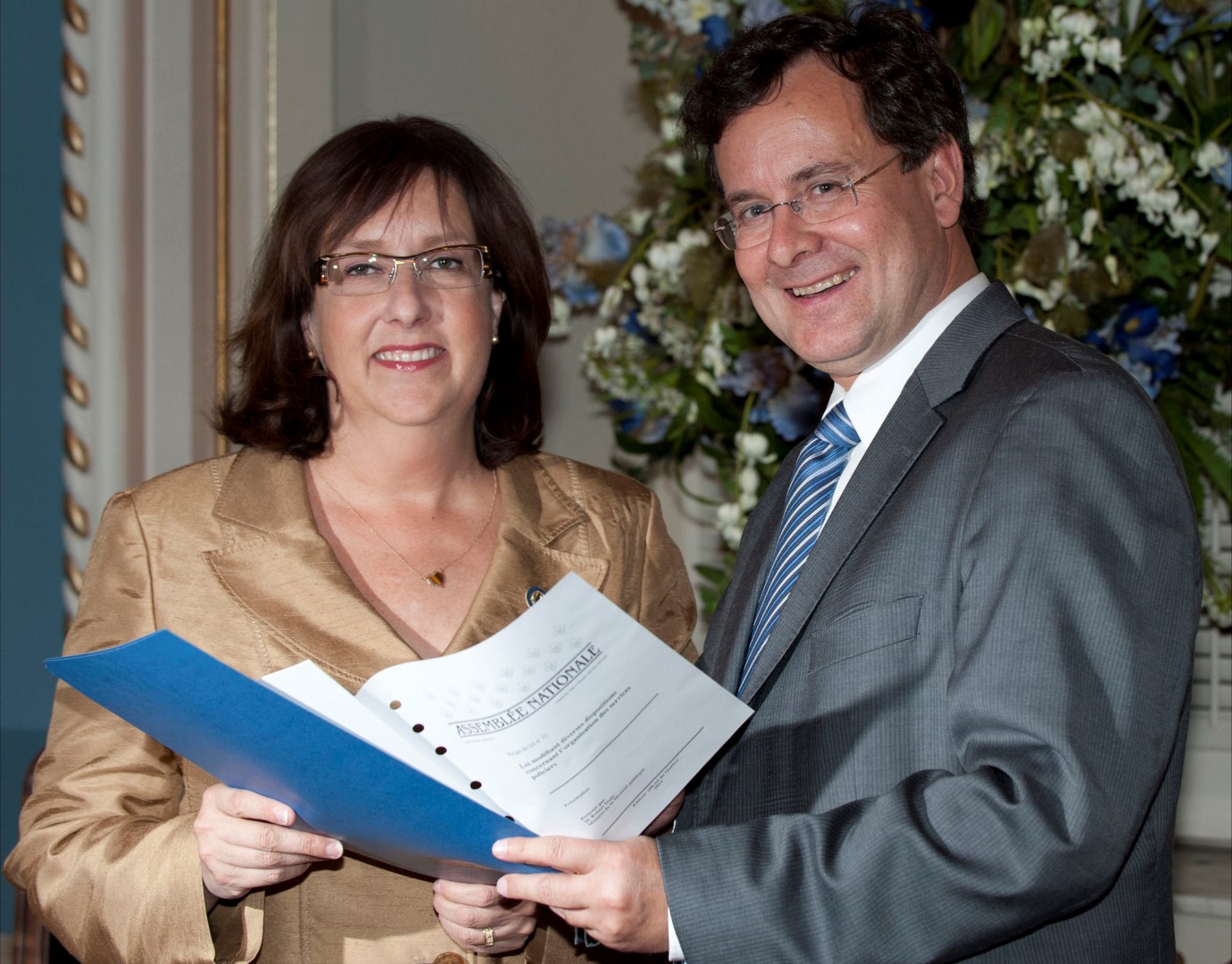 Marie Bouillé et Bertrand St-Arnault. (Photo: Courtoisie)