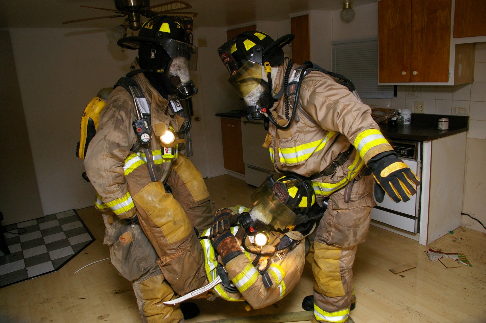 Nos pompiers en pratique