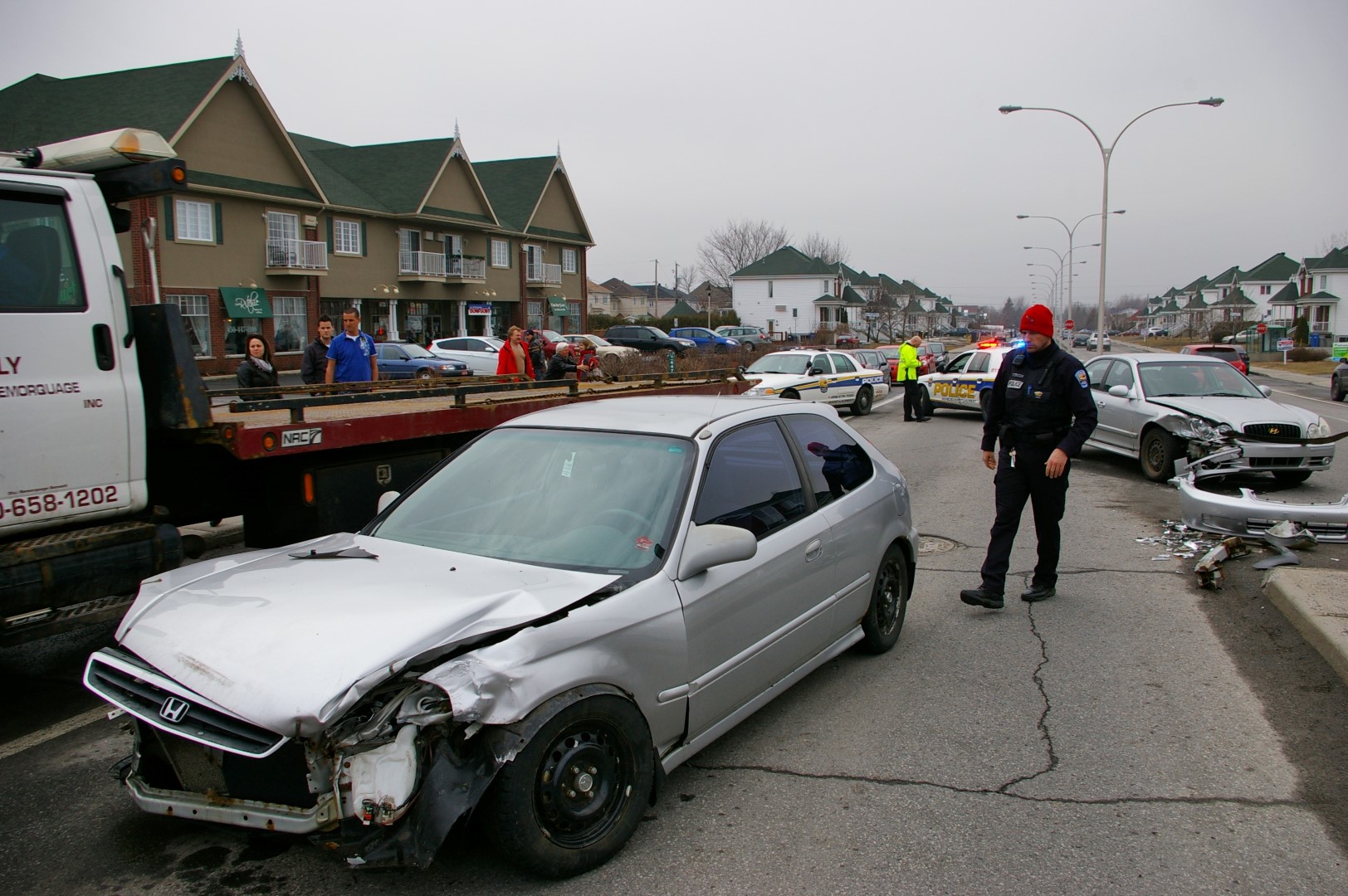 Collision sur le boulevard Franquet