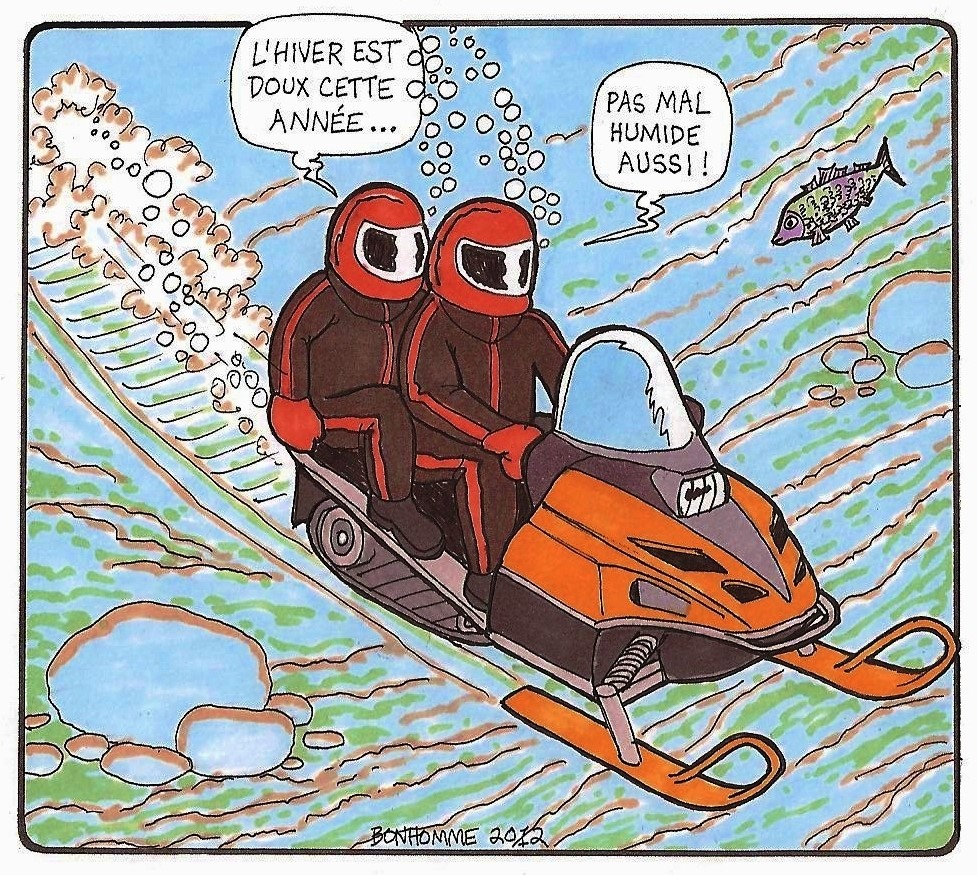 Une saison de la motoneige à l'eau