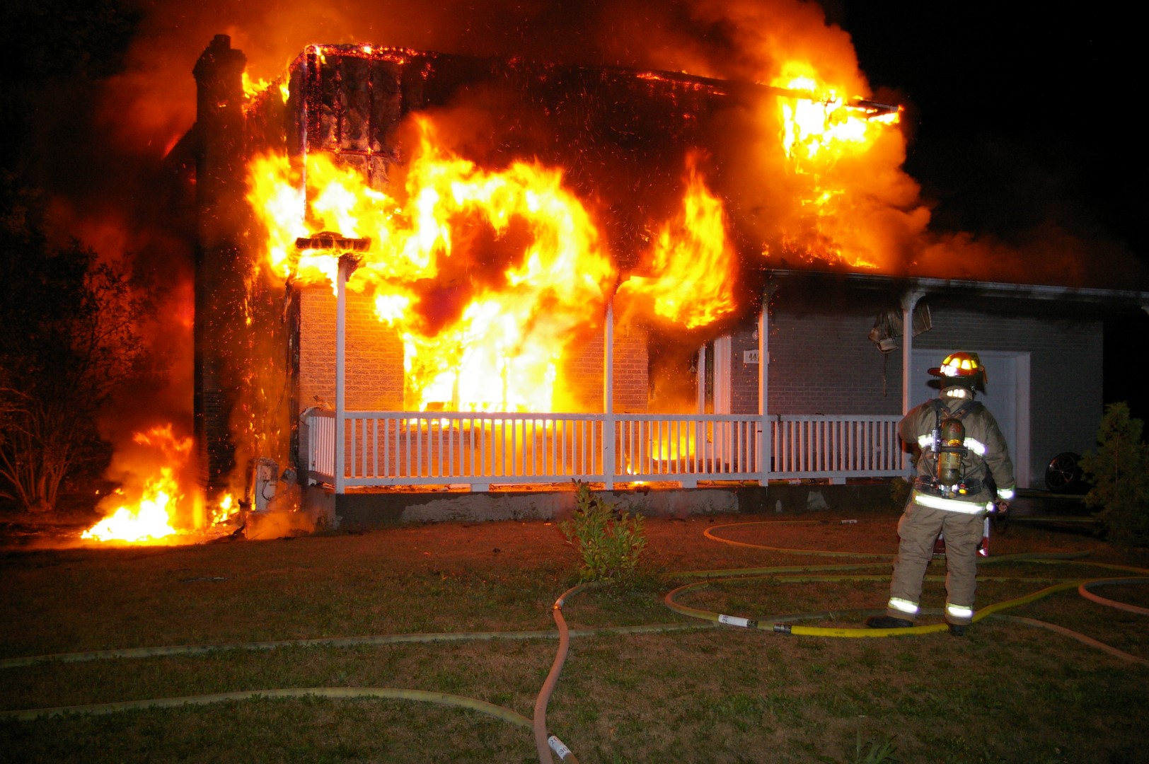 Une maison de Carignan, victime des flammes