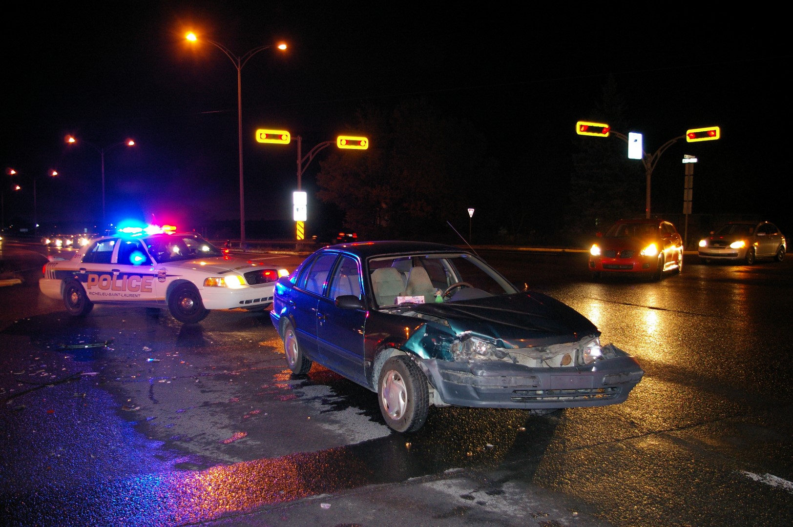 Collision sur la 112 à Carignan