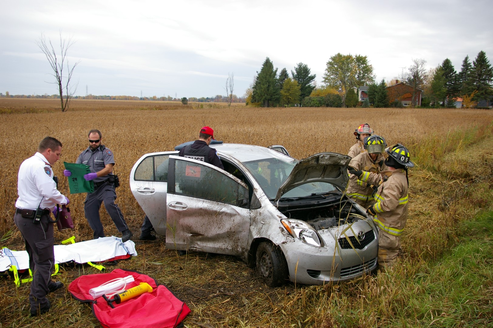 Dérapage sur le chemin Bellevue