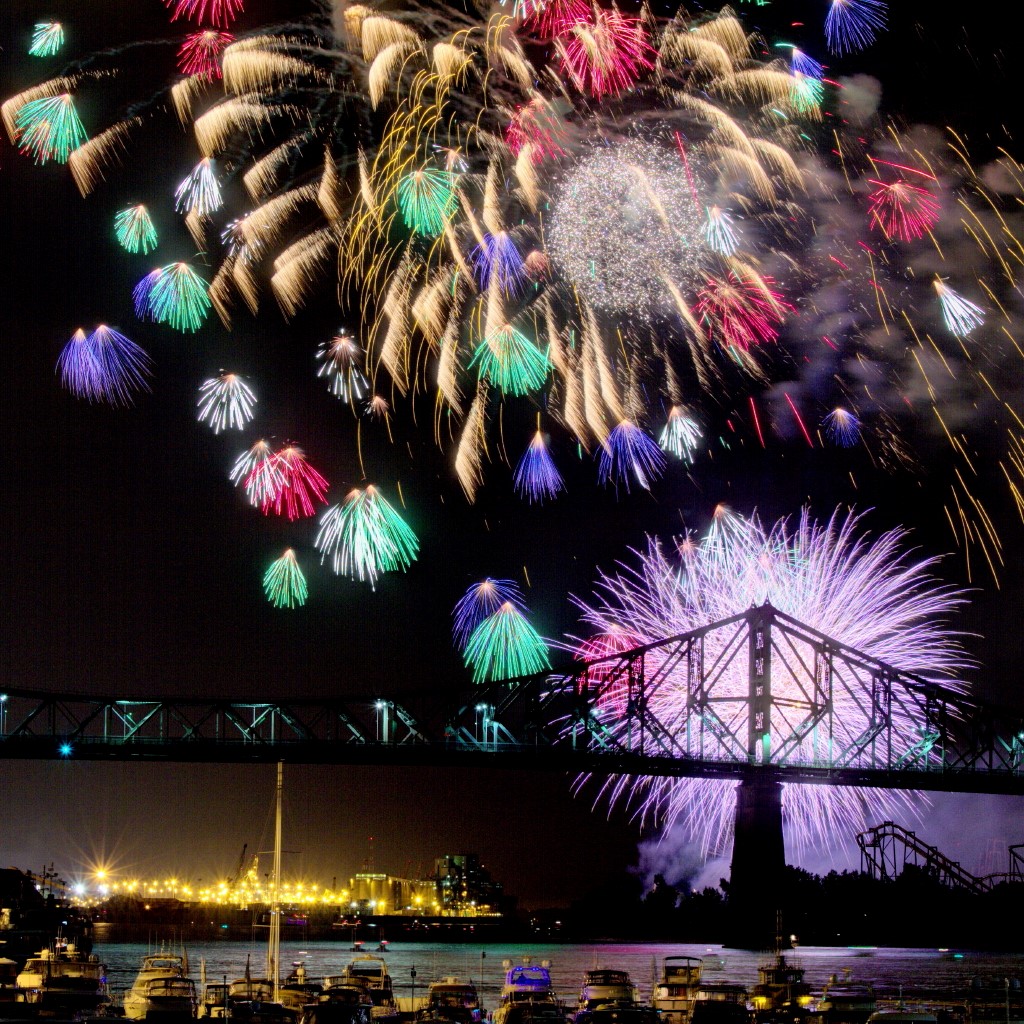 « Les feux d’artifices de Montréal », par Armand Gélinas, Chambly