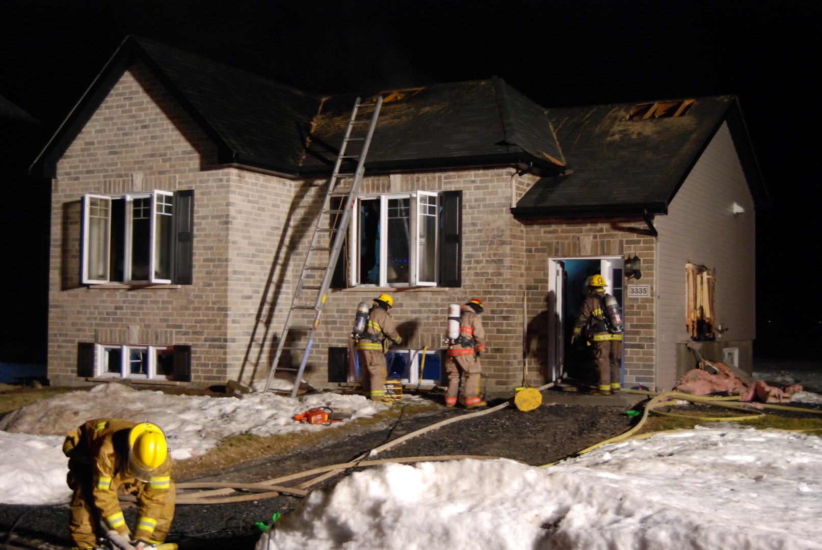 Incendie à Marieville
