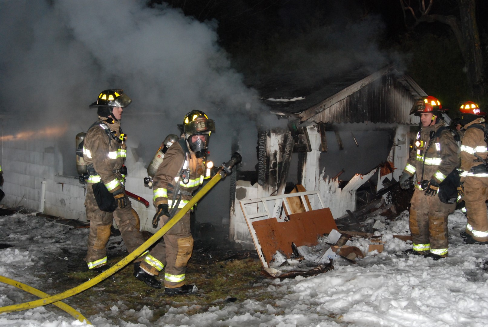 Garage en flammes à Carignan
