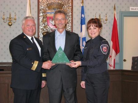 Le Service d'incendie de la Ville de Chambly récompensé