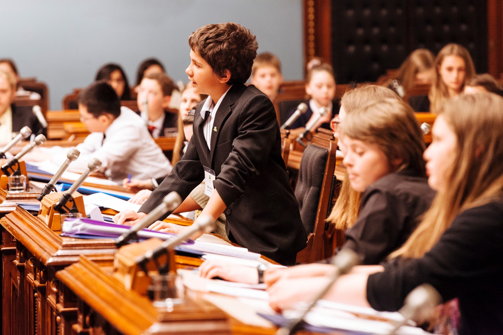 Deux élèves d'ici au sein de l'Assemblée nationale