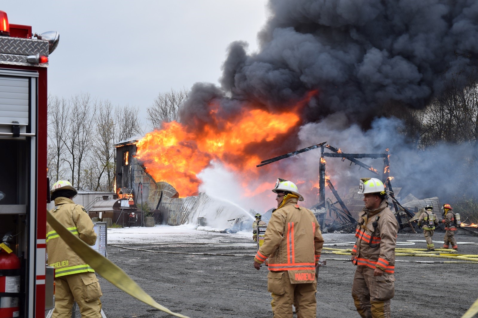 Incendie Commercial à St-Mathias