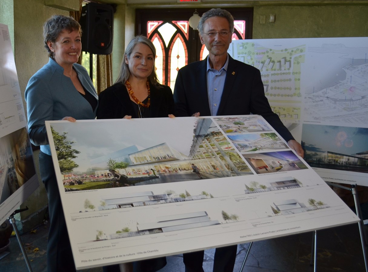 La Ville de Chambly dévoile le projet retenu pour le Pôle du savoir, de l'histoire et de la culture