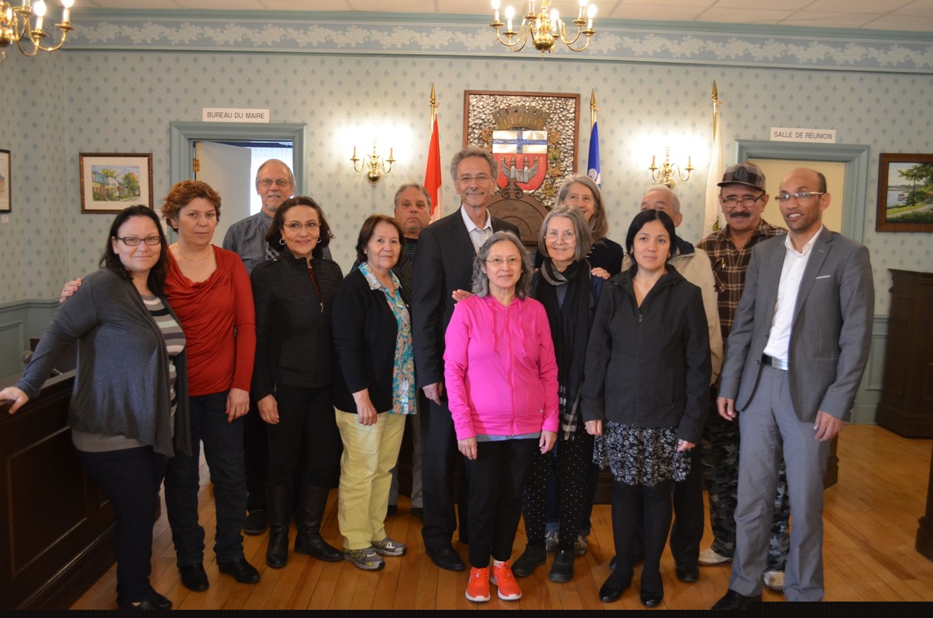 Des étudiants du CALM visitent la mairie de Chambly