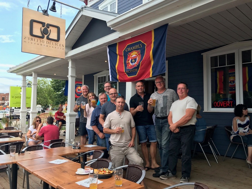 Une bière nommée en l’honneur des pompiers de Chambly