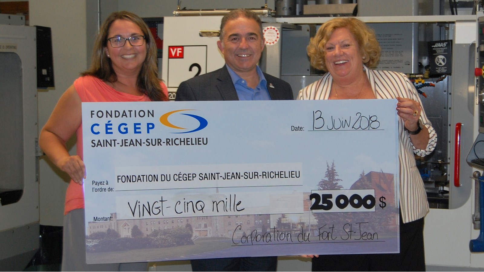 La Corporation du Fort St-Jean, un précieux partenaire de la Fondation du Cégep Saint-Jean-sur-Richelieu!