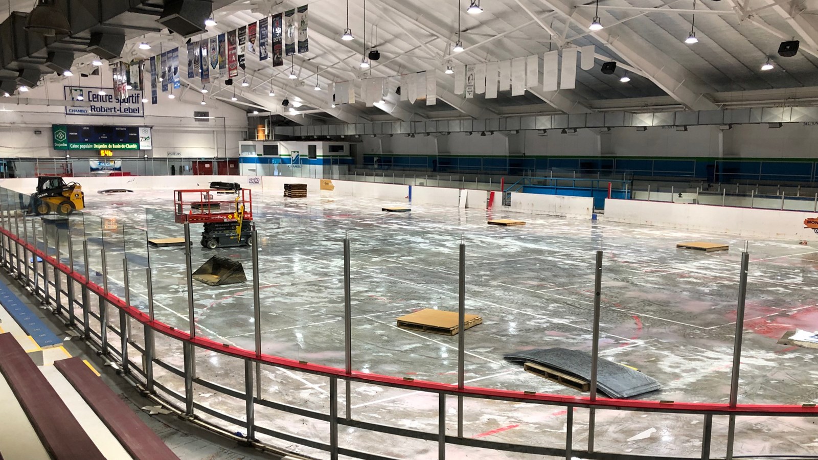 Début de la seconde phase de travaux au Centre sportif Robert-Lebel
