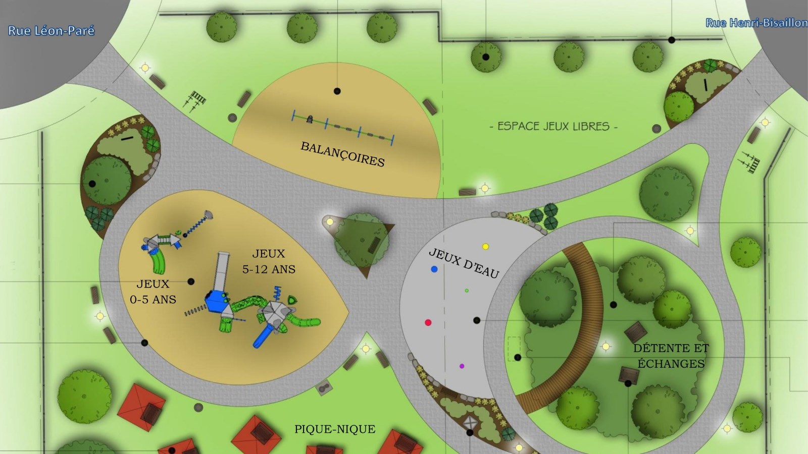 Parc Henri-Bisaillon : la Ville de Carignan inaugurera bientôt un premier parc avec jeux d’eau 