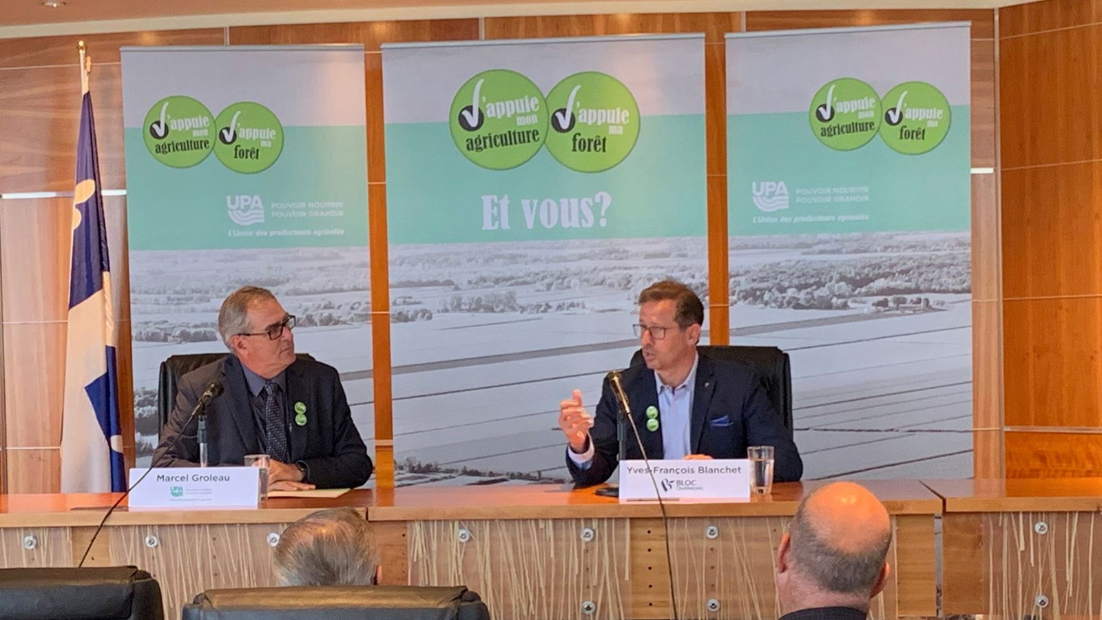 Yves-François Blanchet rencontre l'UPA pour discuter des priorités