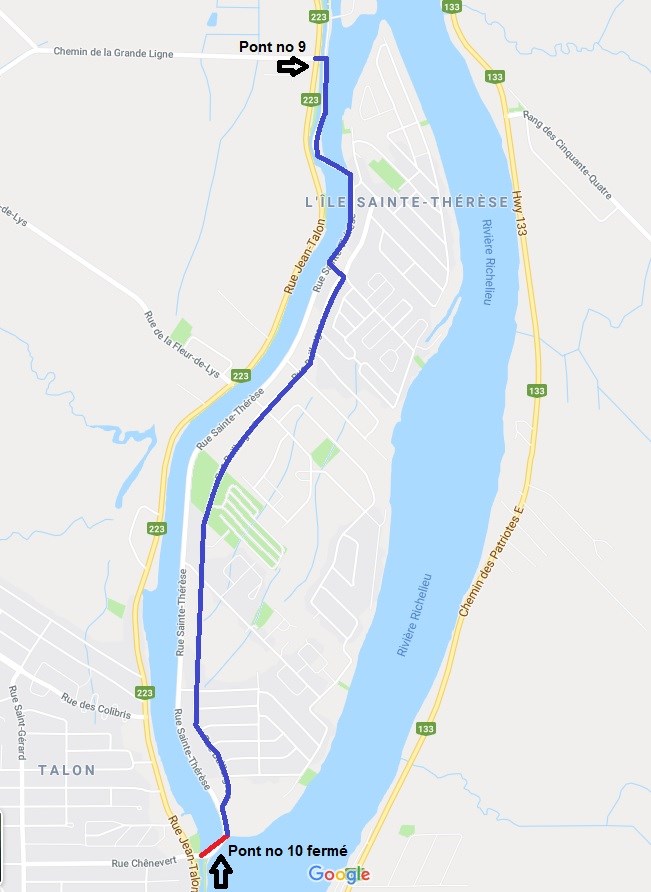 Canal-de-Chambly: fermeture temporaire des ponts n° 7 et N°10
