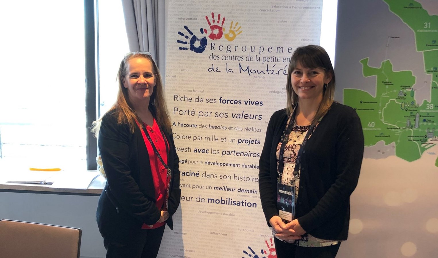 France Bertrand, présidente du RCPEM, et Josée Dumoulin, responsable du Service de remplacement Montérégie.