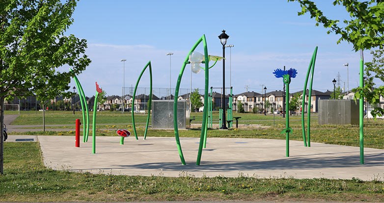 Les jeux d'eau temporairement ouverts à Chambly
