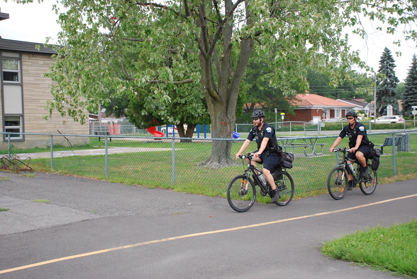 MRC de Rouville : l’escouade de police à vélo, en mode COVID-19