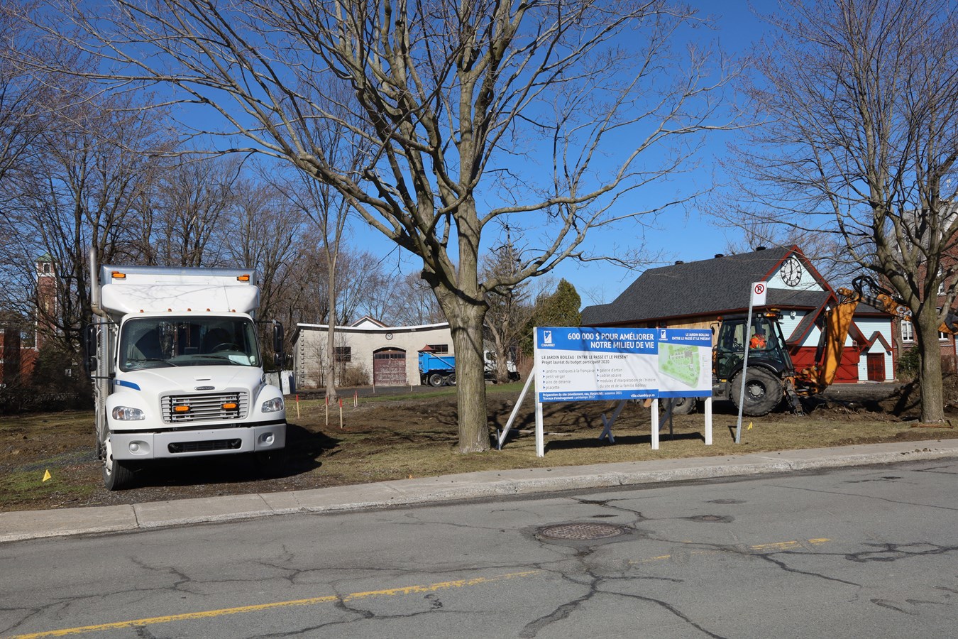 Début des travaux d’aménagement au Jardin Boileau