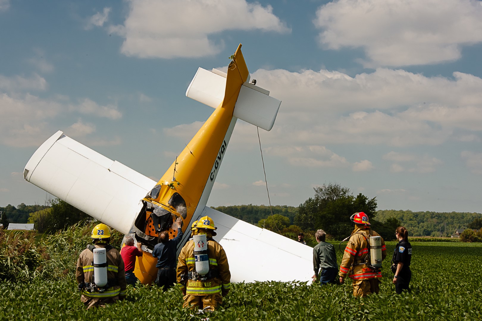 Un petit avion s'écrase à Saint-Mathieu-de-Beloeil