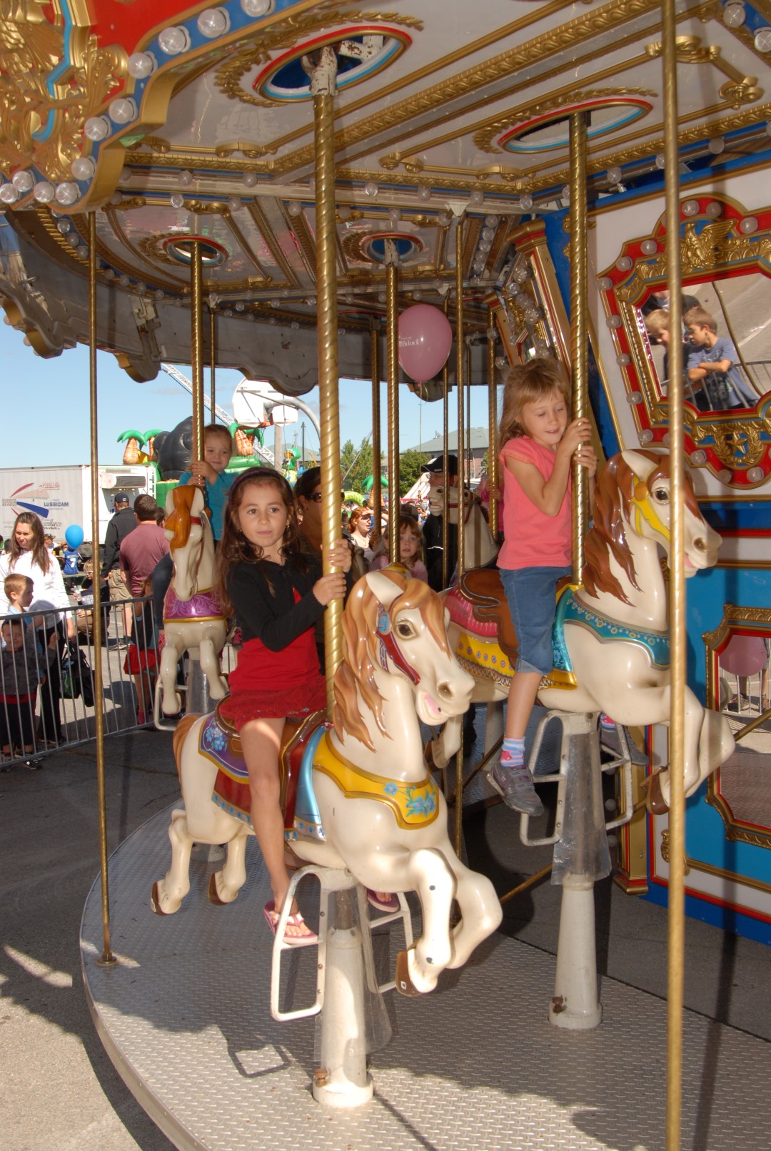 Petits et grands ont pu s'amuser samedi, dans le cadre de la Fête de la famile de Beloeil. (Photo : Luc Giard)