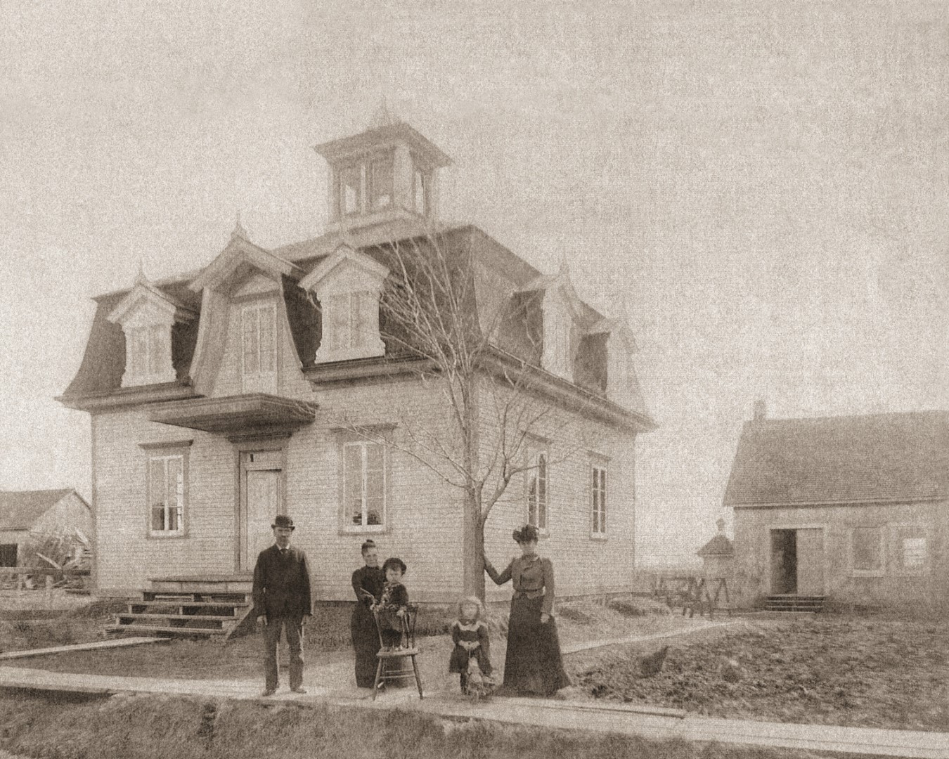 La Maison Alain Gauthier, 1902. (Photo : Archives, Société d'histoire de Saint-Basile-le-Grand)