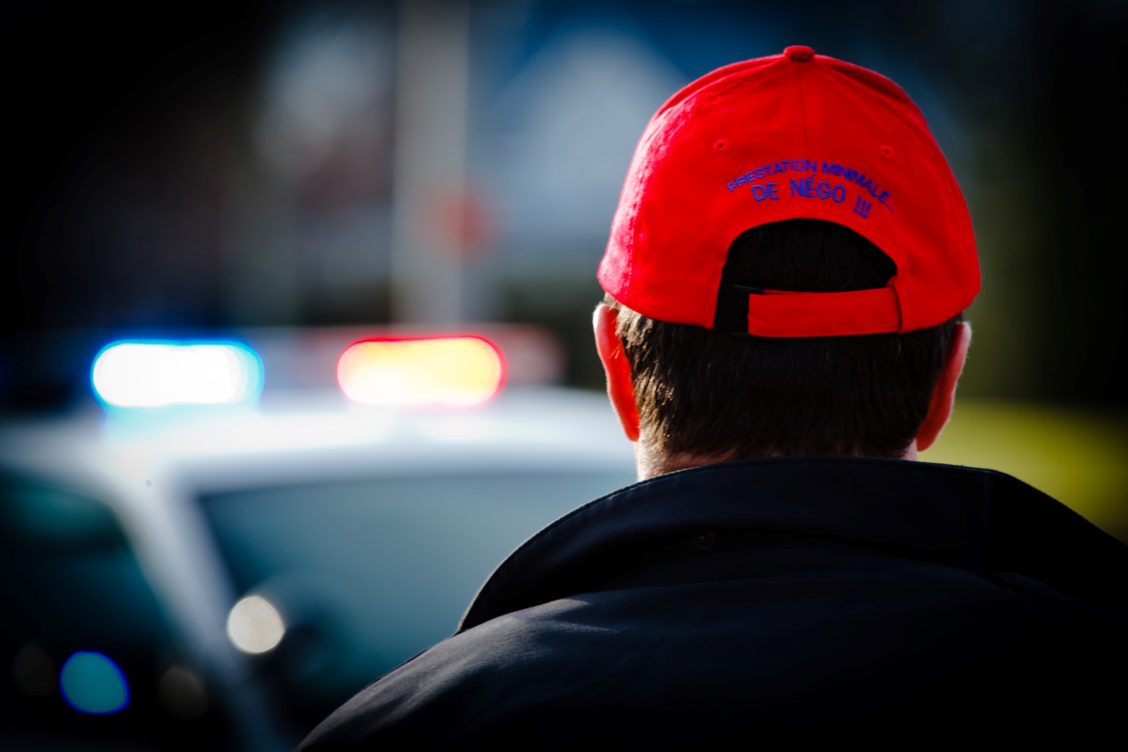 Protestation des policiers de la Régie