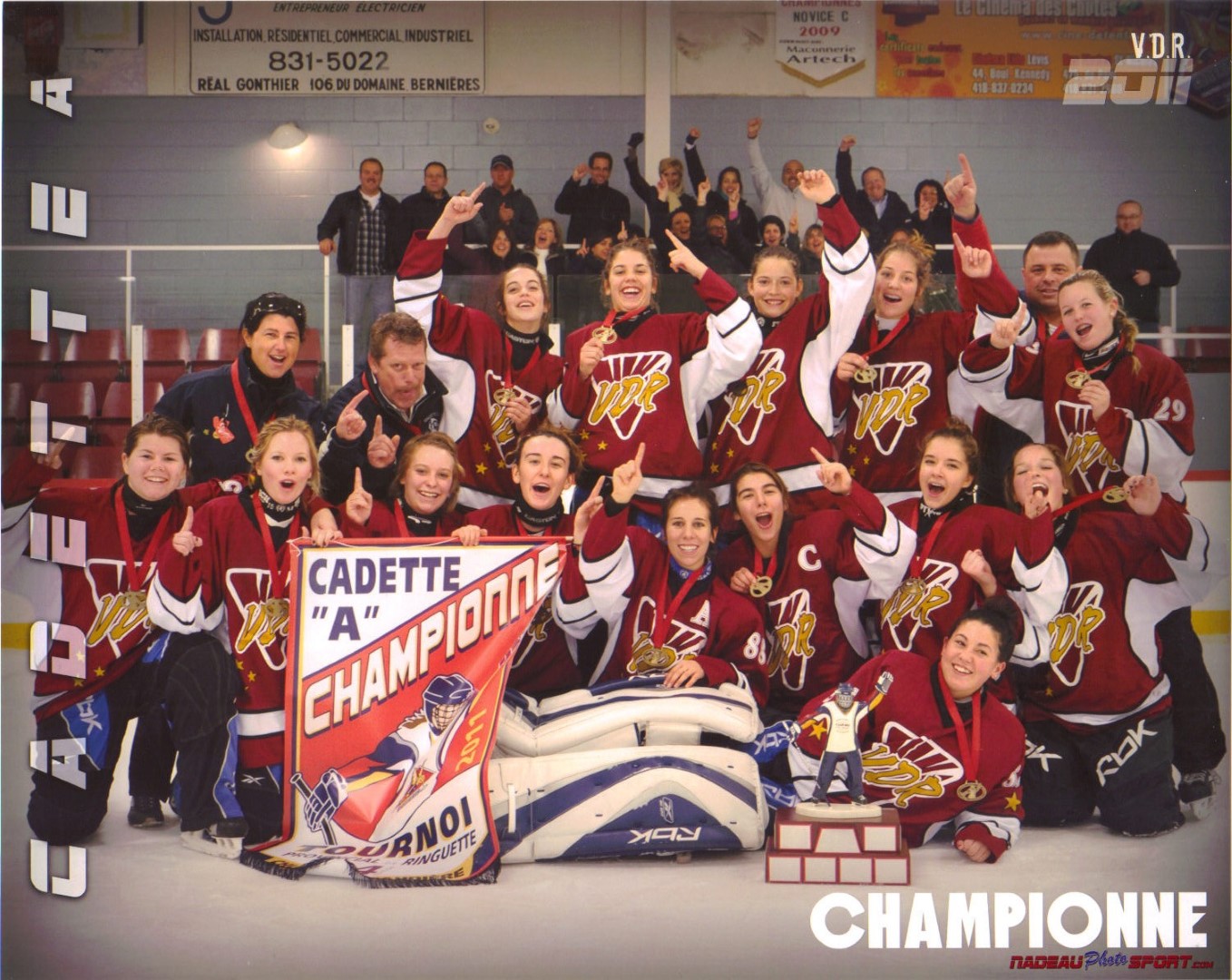 Ringuette : les Cadettes A de la Vallée-du-Richelieu remportent l'or à Québec